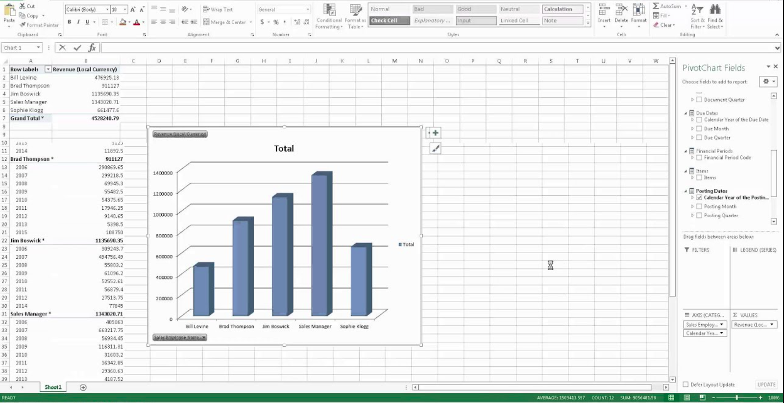 Excel-based Interactive Analysis