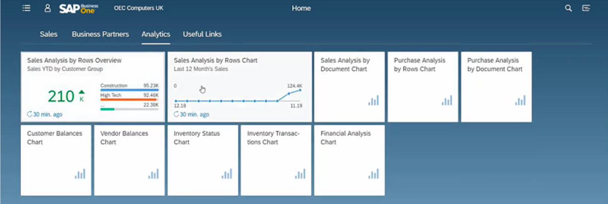 SAP Business One Analytics